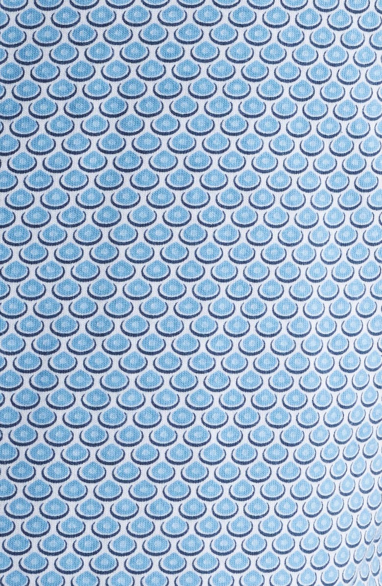 Stone Rose Oval Geo Performance Short Sleeve Button-Up Shirt, Alternate, color, 