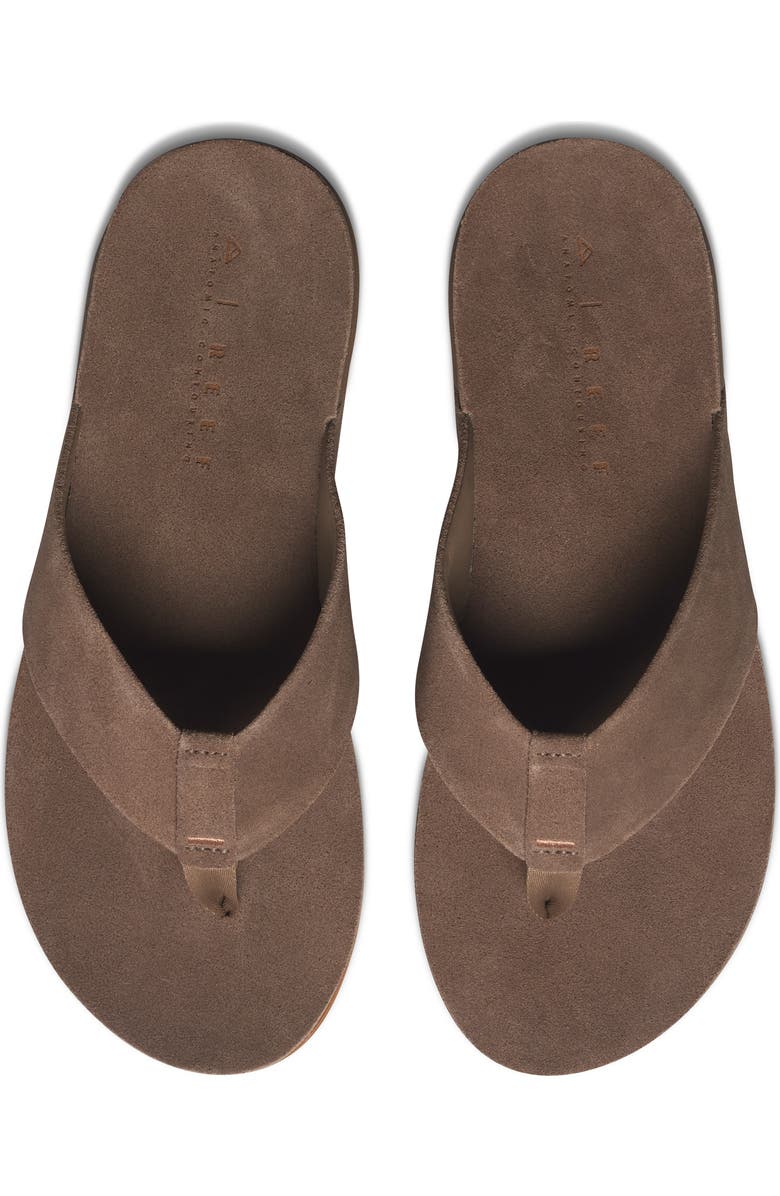 Reef Ojai Suede Flip Flop, Alternate, color, Brown