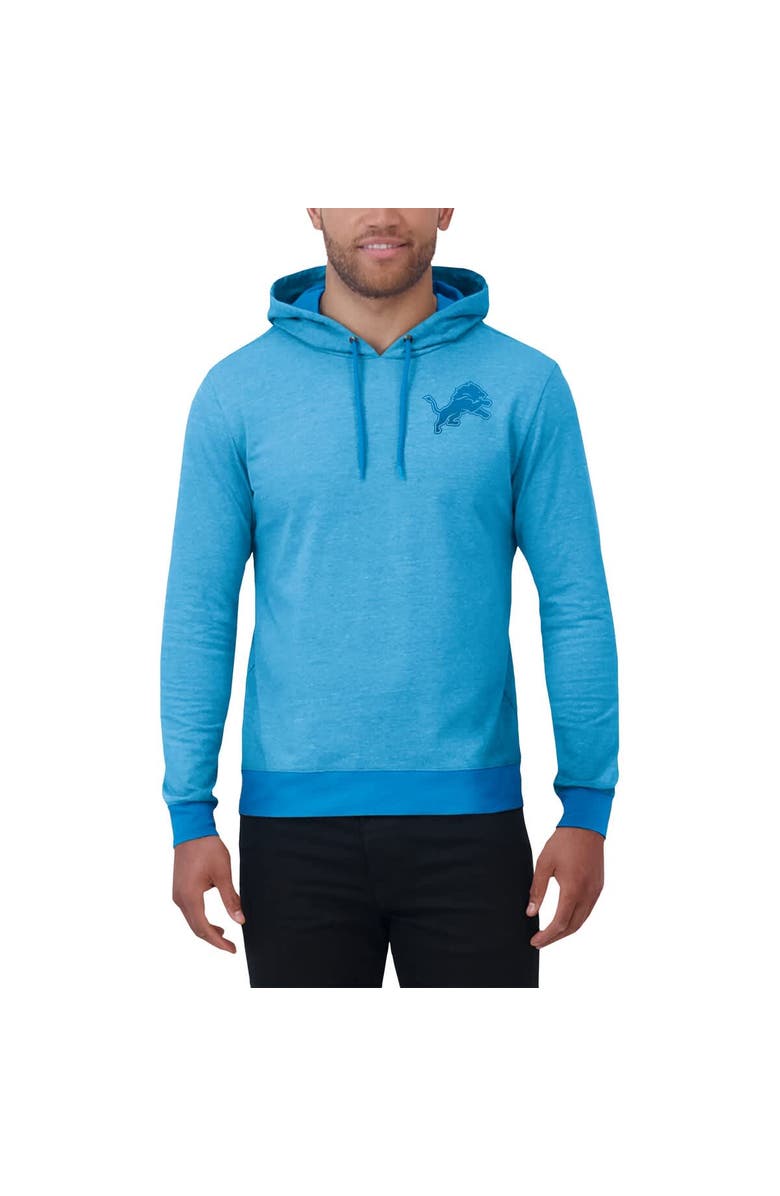 Darius Rucker Collection by Fanatics Men's Darius Rucker Collection by Fanatics Blue Detroit Lions Tonal Knit Pullover Hoodie, Alternate, color, Heather Blue