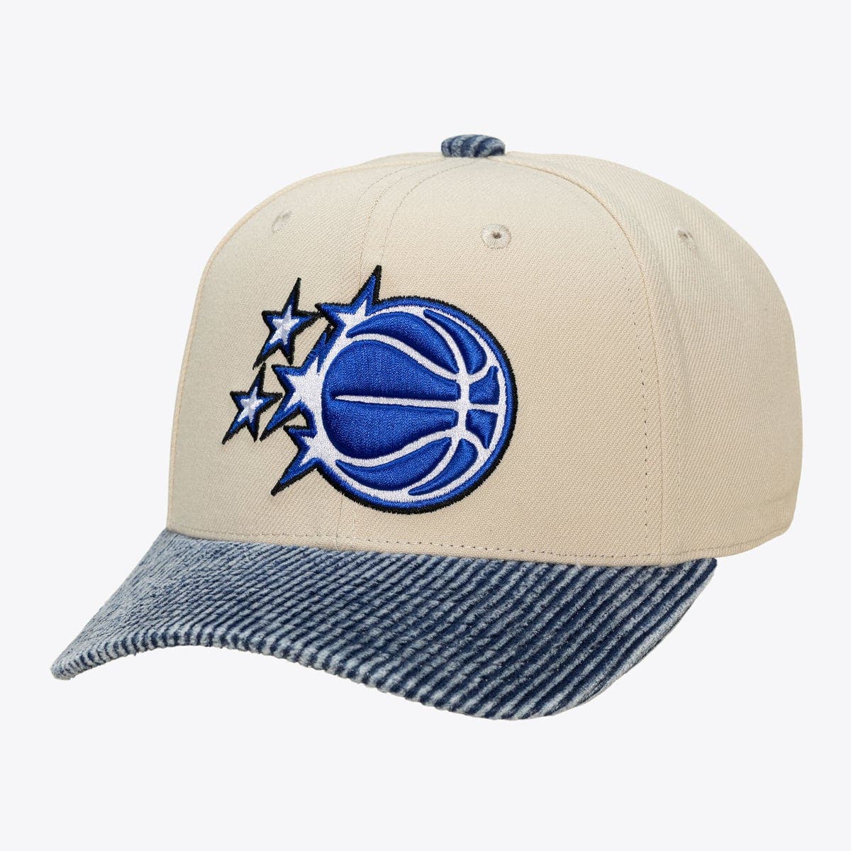 Mitchell & Ness Men's Mitchell & Ness Cream/Blue Orlando Magic Washed ...