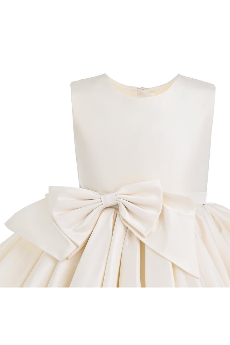 Marina Satin Tiered Dress, Alternate, color, Blue