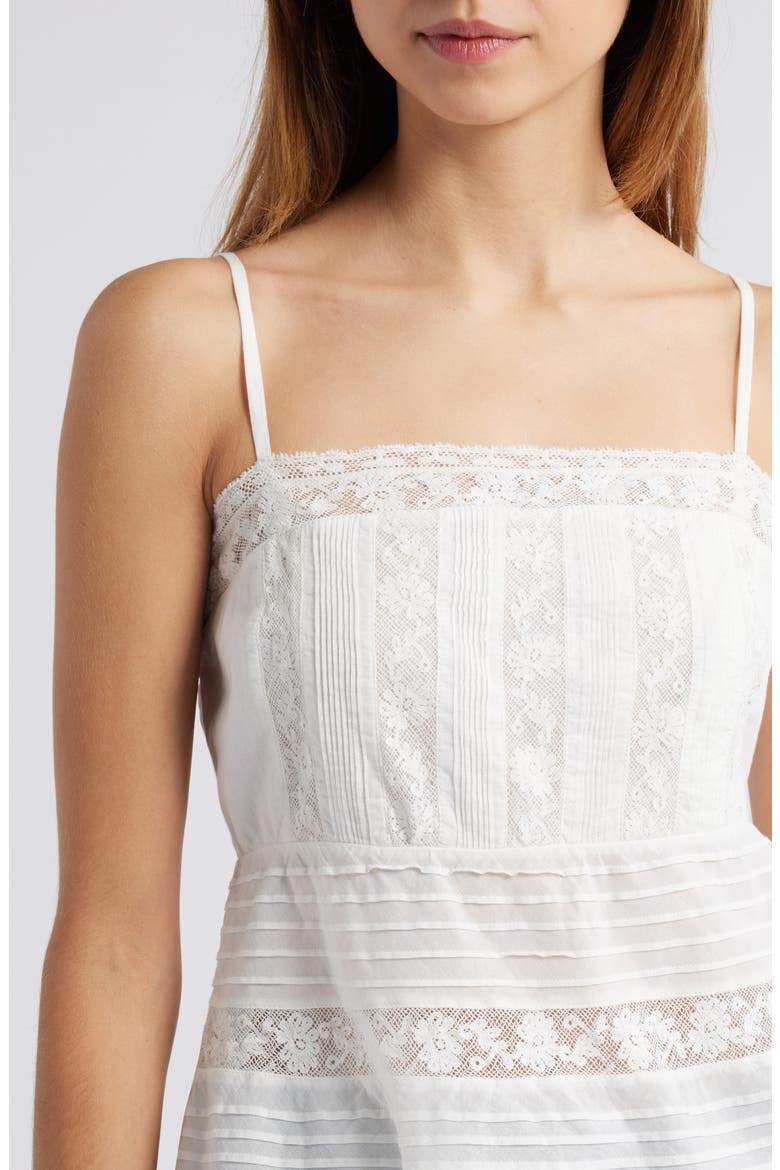 Charlieann Lace Camisole, Alternate, color, BRIGHT WHITE