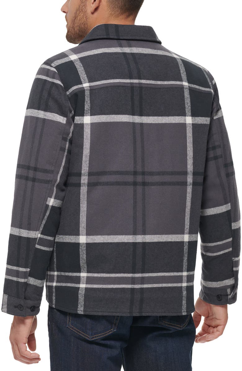 Levi's Quilt Lined Cotton Shacket, Alternate, color, Grey/ Indigo