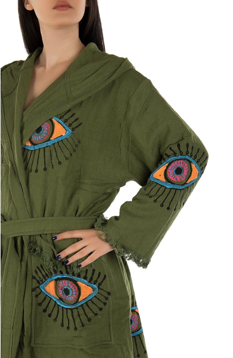 Forever & Always Shoes Imogen - Handmade Hooded Cotton Robe Cover-Up, Alternate, color, 