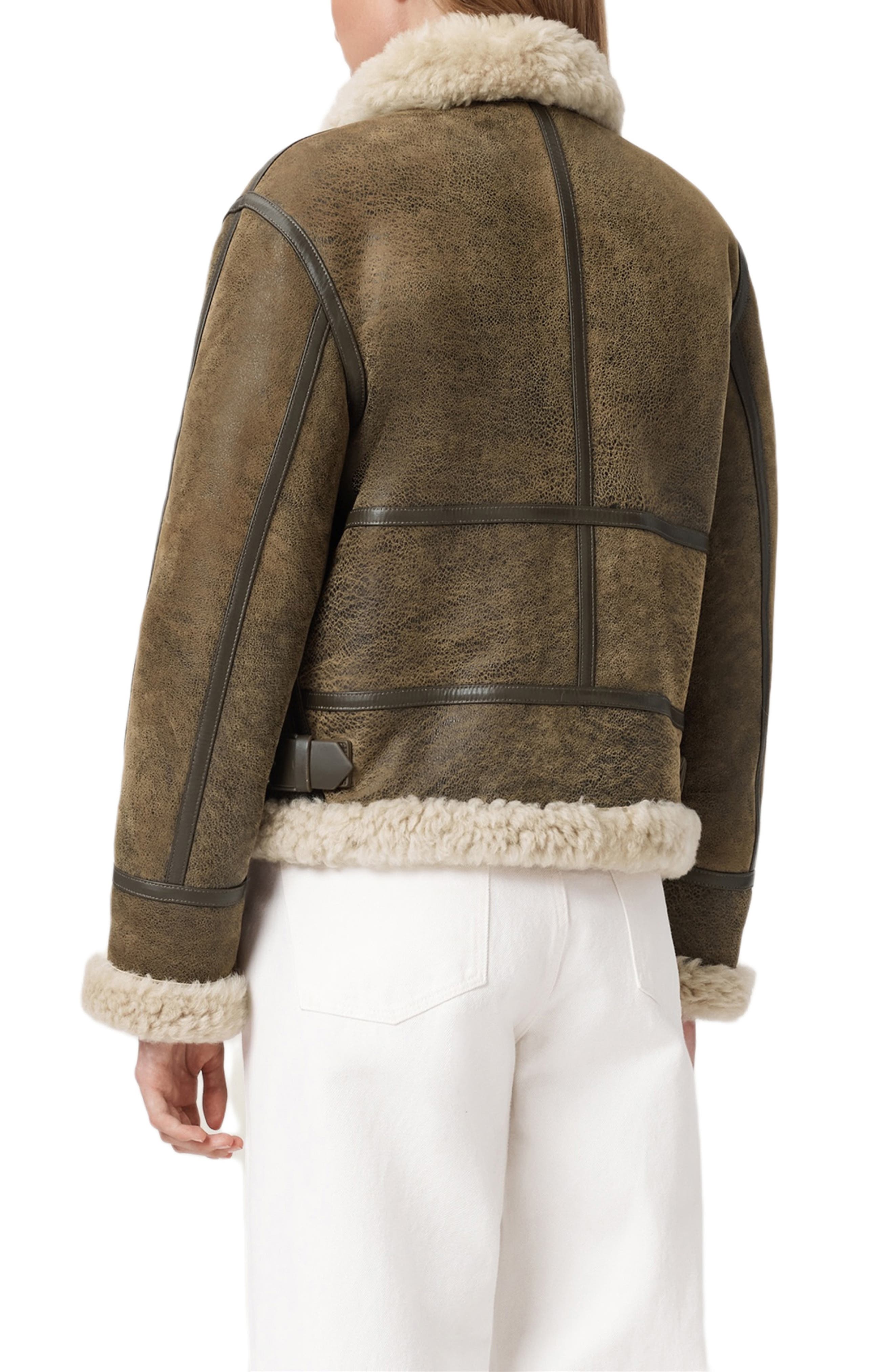 Lorel Leather & Genuine Shearling Flying Jacket - image 2