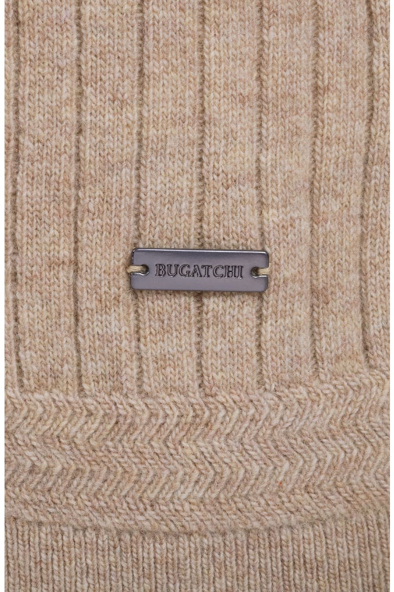 Cotton and Cashmere Quarter Zip Sweater, Alternate, color, COBBLESTONE