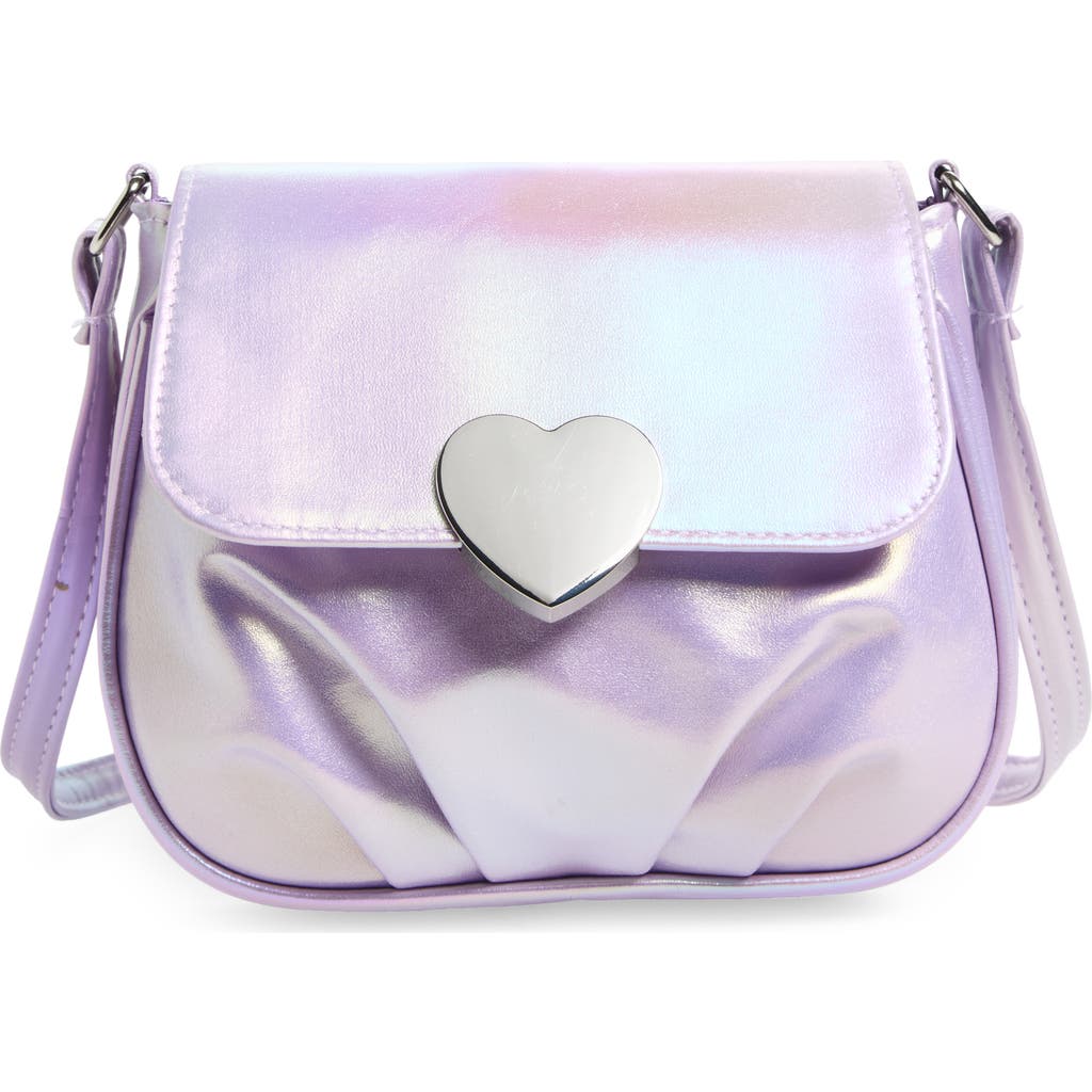 Capelli New York Kids' Metallic Shoulder Bag In Purple