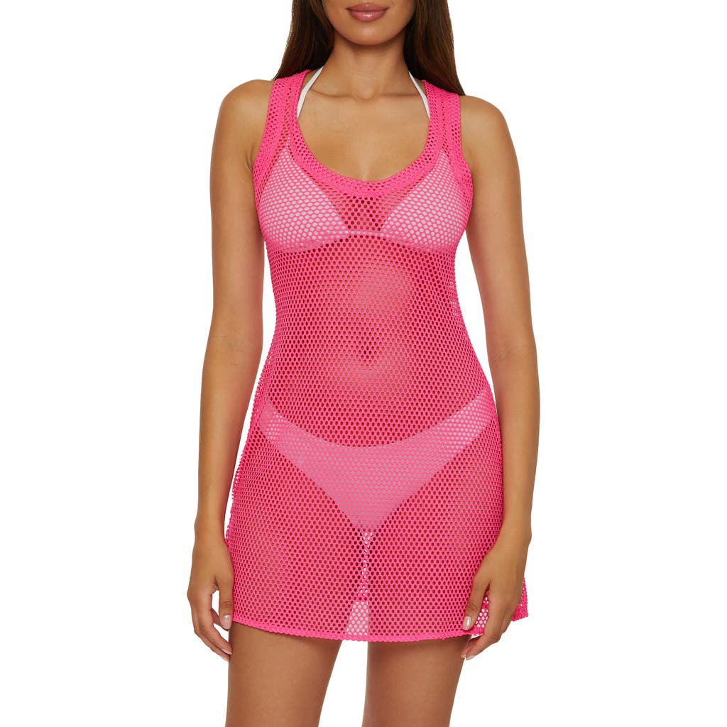 Bca Fishnet Cover-up Mini Sundress