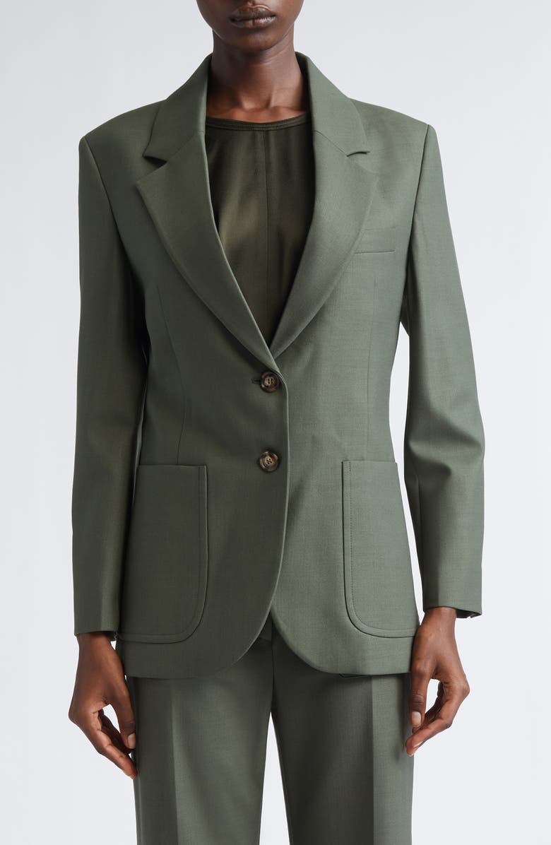 Victoria Beckham Patch Pocket Jacket, Main, color, Oregano