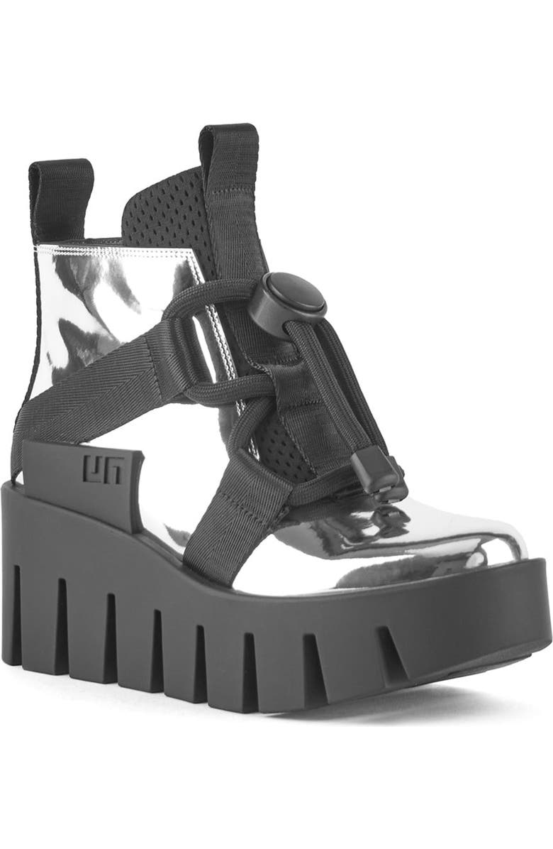 United Nude Grip Nomad Lo Platform Lug Bootie, Alternate, color, Silver