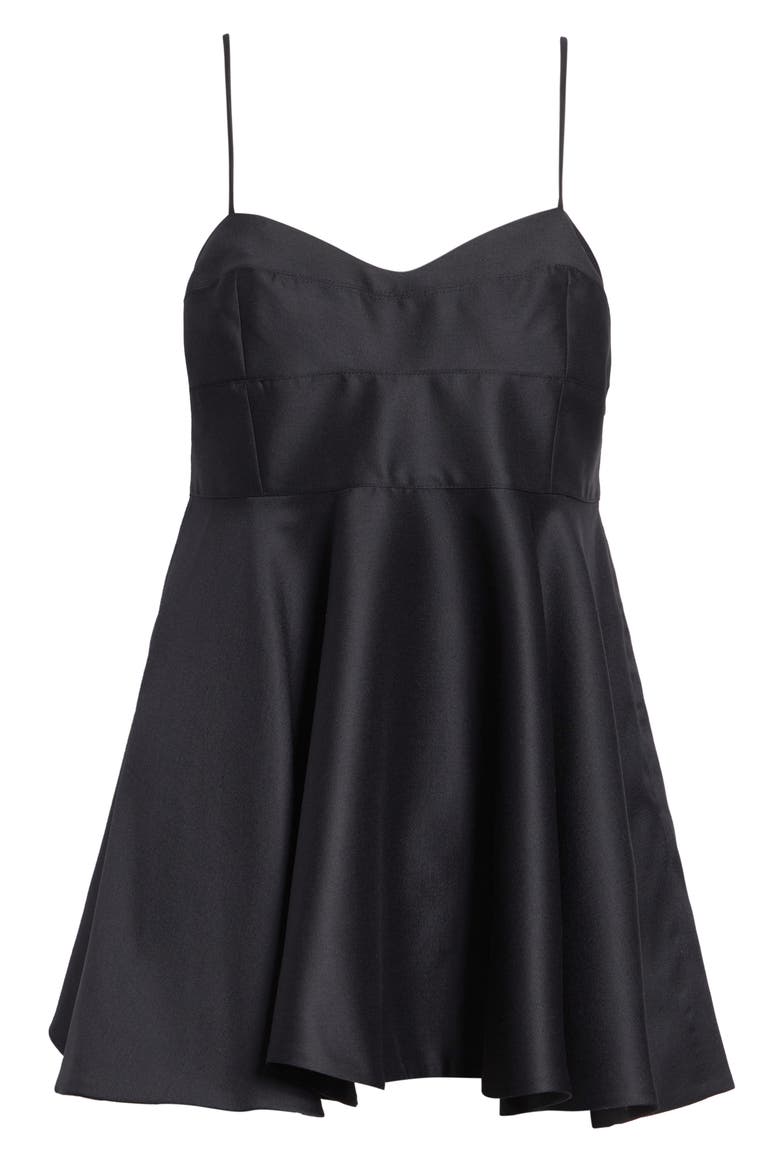 Bustier Peplum Top, Alternate, color, BLACK