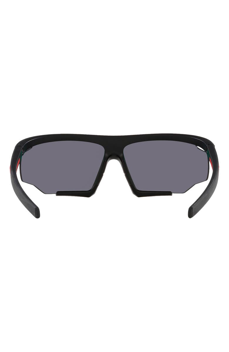 Prada Linea Rossa 76mm Irregular Sunglasses, Alternate, color, Dark Grey
