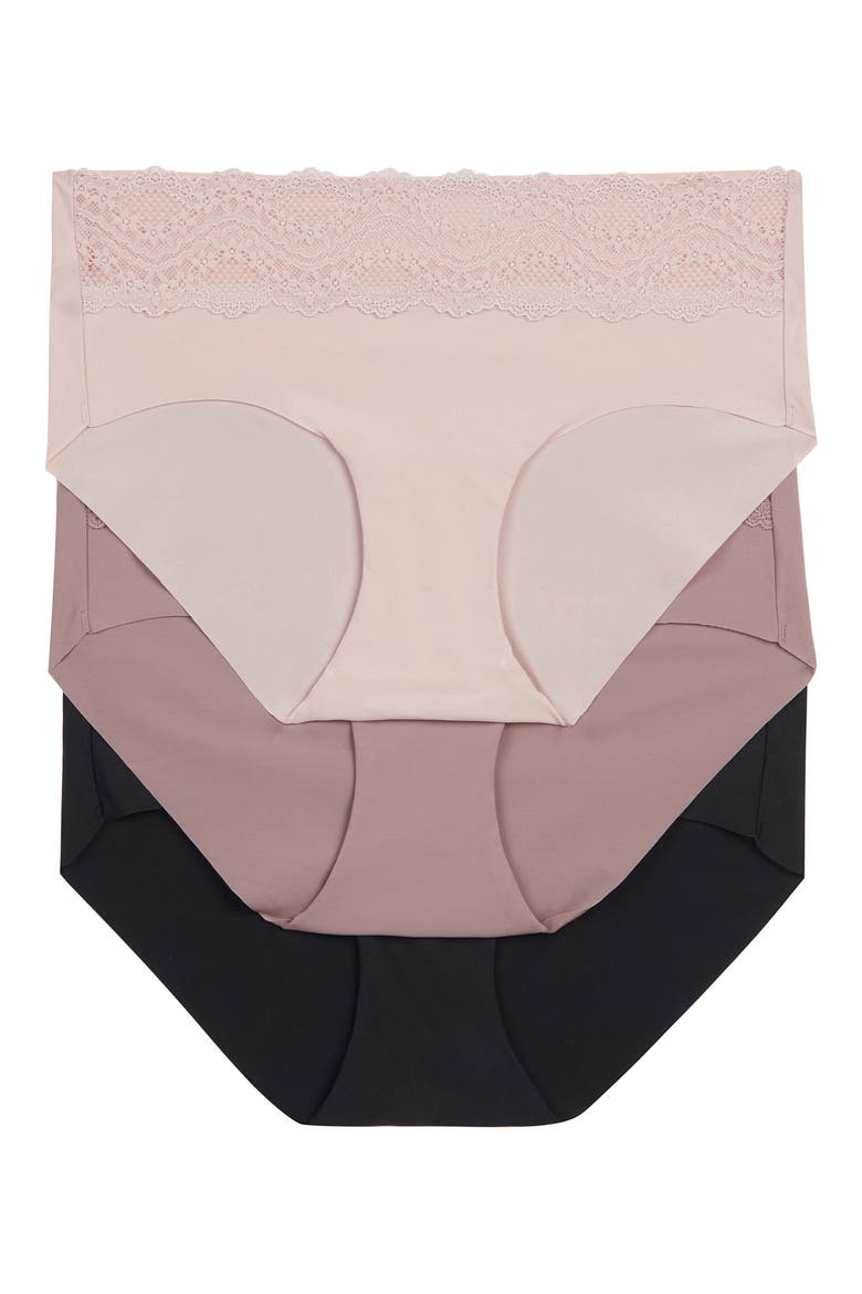 b.bare Assorted 3-Pack Hipster Panties, Main, color, NIGHT/ ANTLER/ ROSE SMOKE