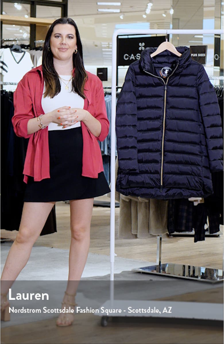 Lydia Water Repellent Puffer Coat, sales video thumbnail