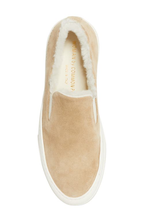Common Projects Genuine Shearling Slip-on Sneaker In Multi