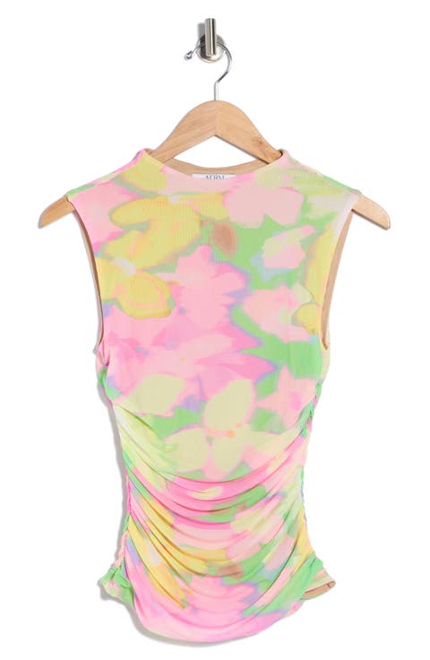 Kinsley Ruched Mesh Top