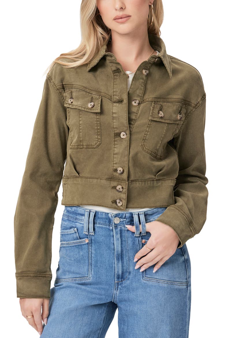 Cerra Crop Utility Jacket, Alternate, color, VN MTRY GN