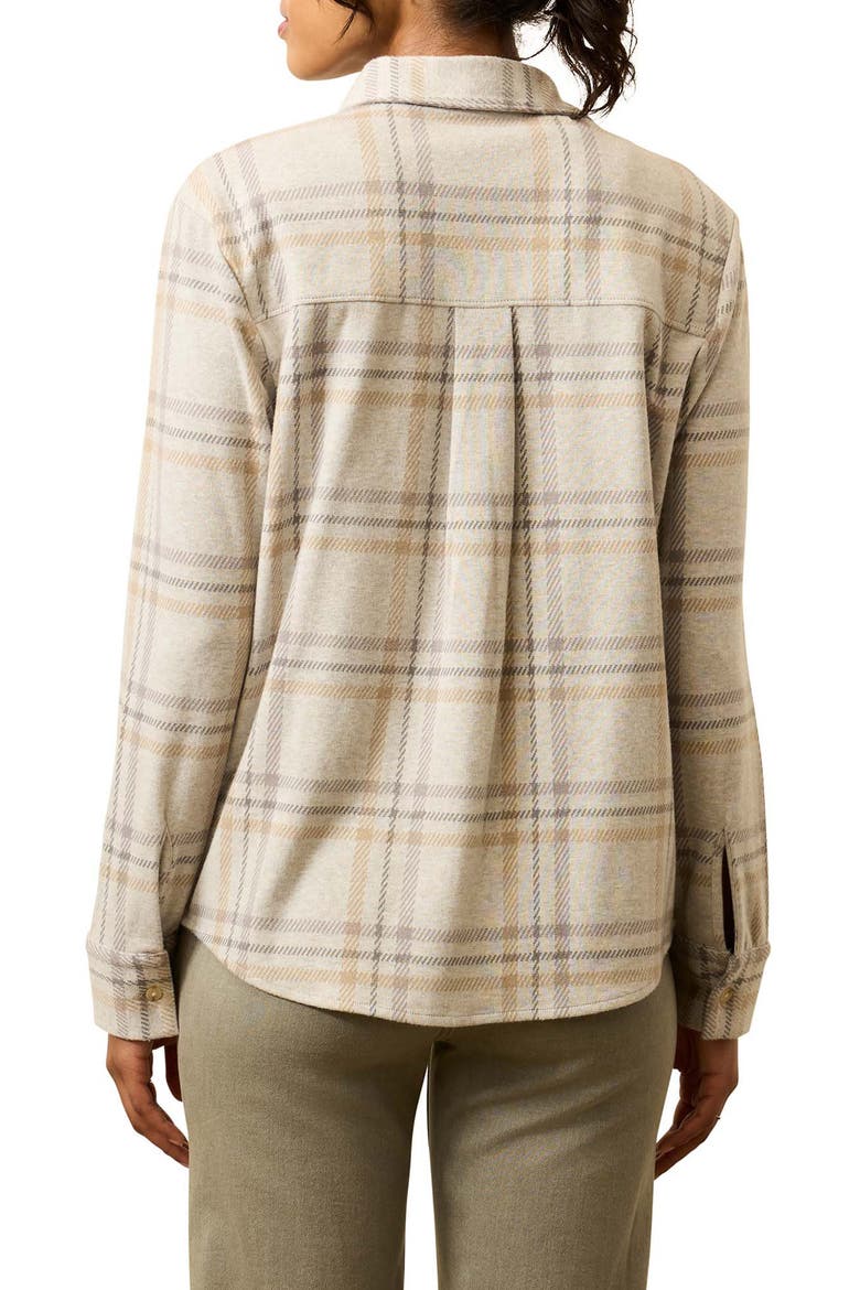 Legend Sweater Knit Plaid Button-Up Shirt, Alternate, color, SANDY TRAILS PLAID
