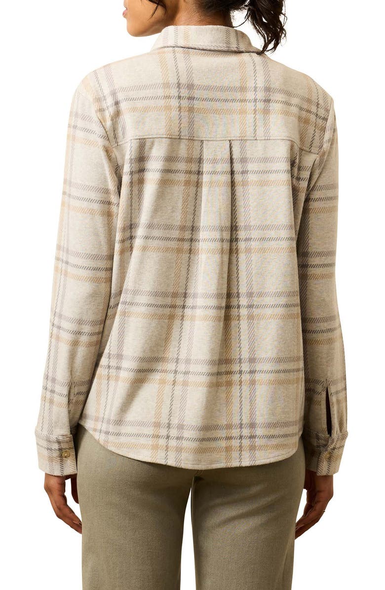 Faherty Legend Sweater Knit Plaid Button-Up Shirt, Alternate, color, Sandy Trails Plaid