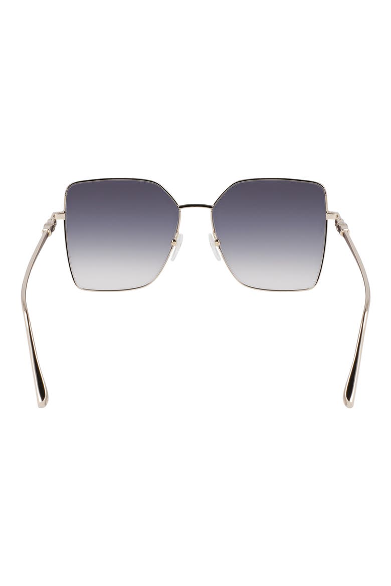 Roseau 57mm Gradient Butterfly Sunglasses, Alternate, color, GOLD/ GRADIENT SMOKE