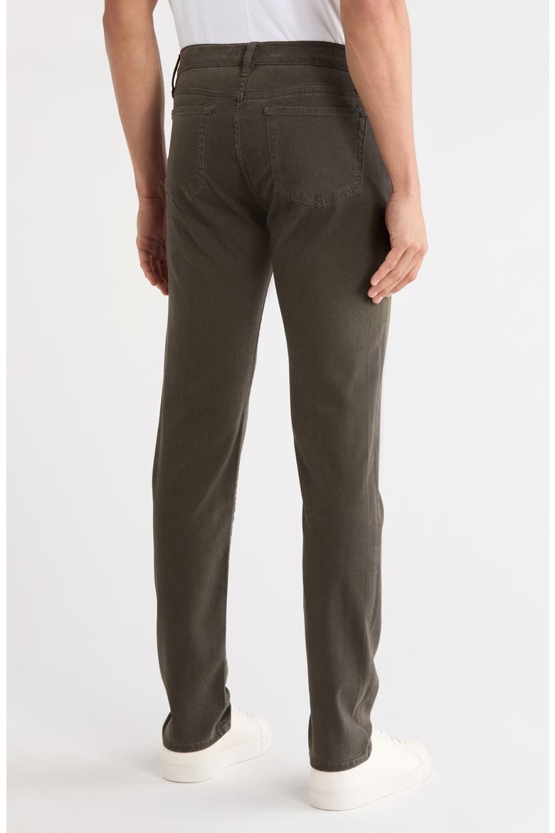 L'Homme Slim Fit Five-Pocket Twill Pants, Alternate, color, OLIVE