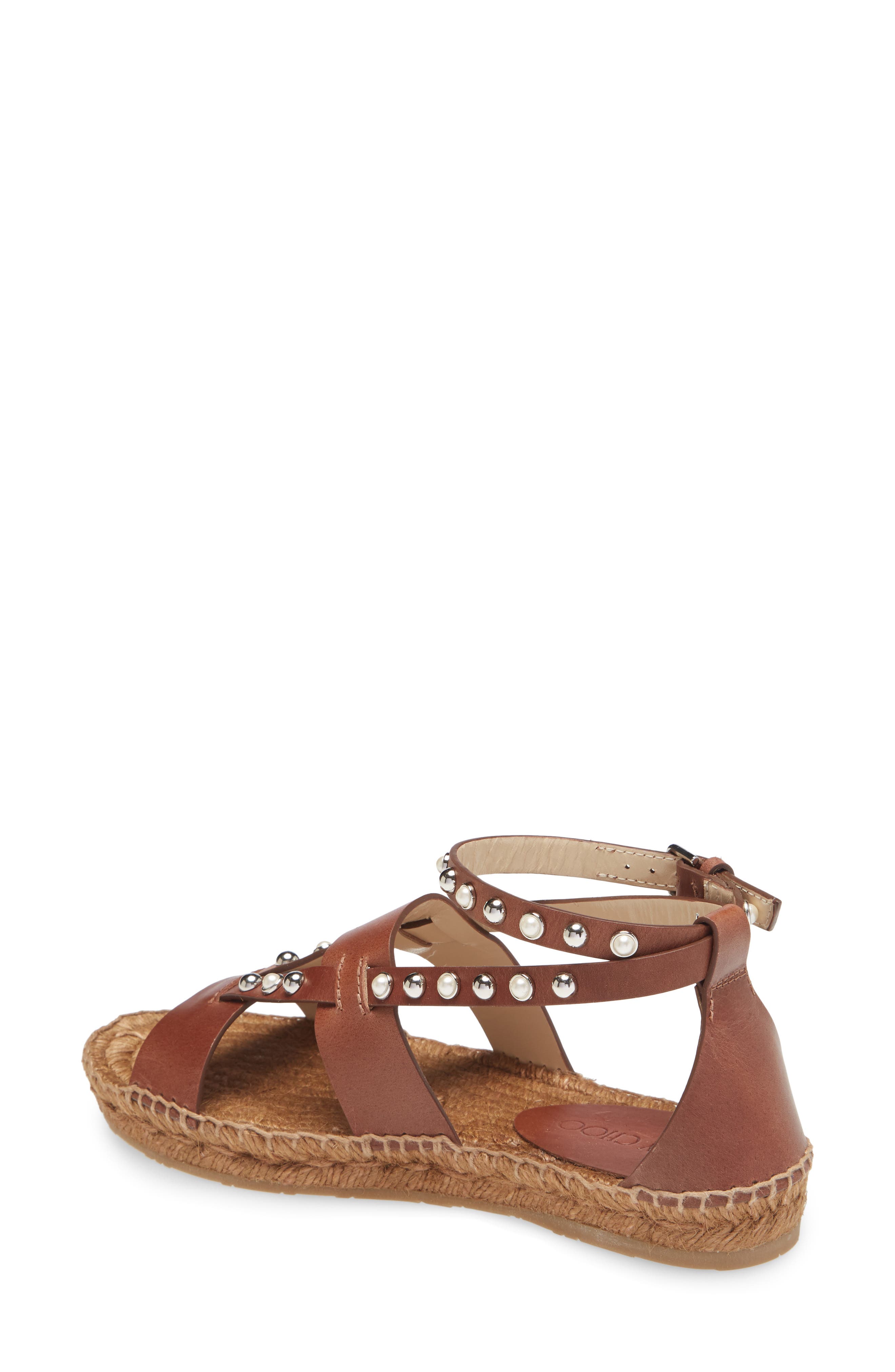 Jimmy Choo Denise Studded Espadrille Sandal, Alternate, color, 