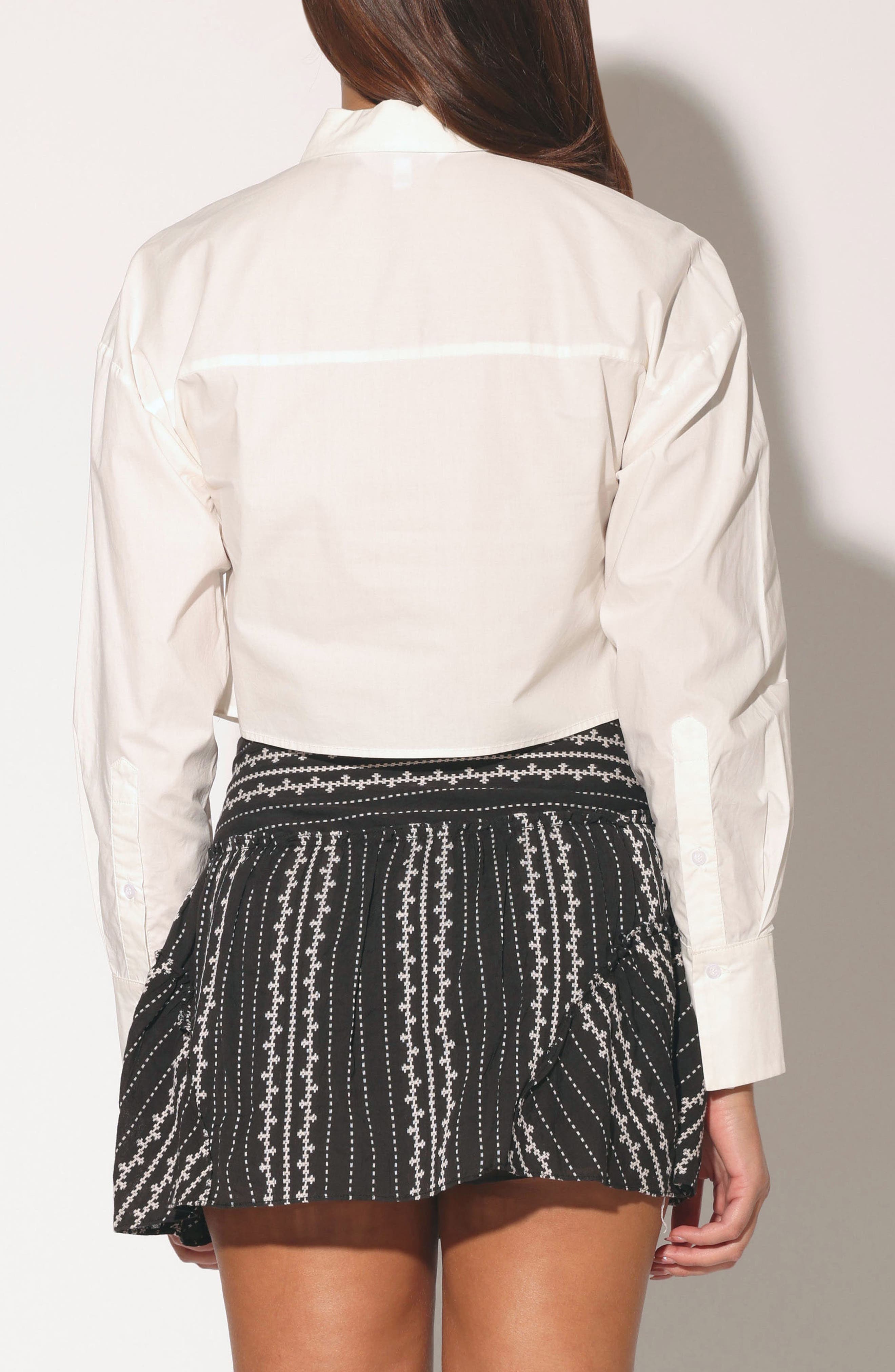 Montana Cropped Button-Up Shirt - image 2