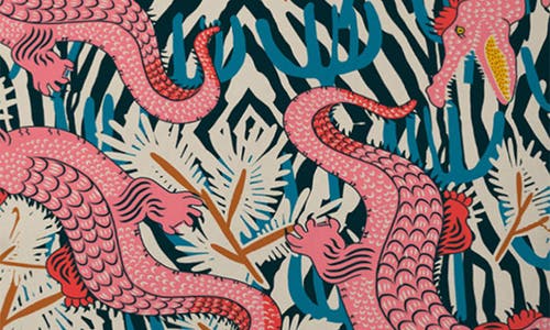 Shop Deny Designs Bazaar Cosmica Gator Throw Pillow In Pink