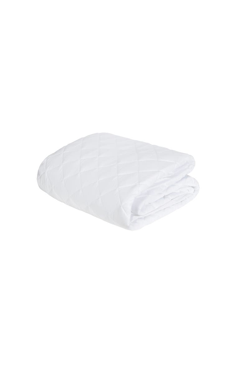 Foundation Mattress Pad, Main, color, WHITE