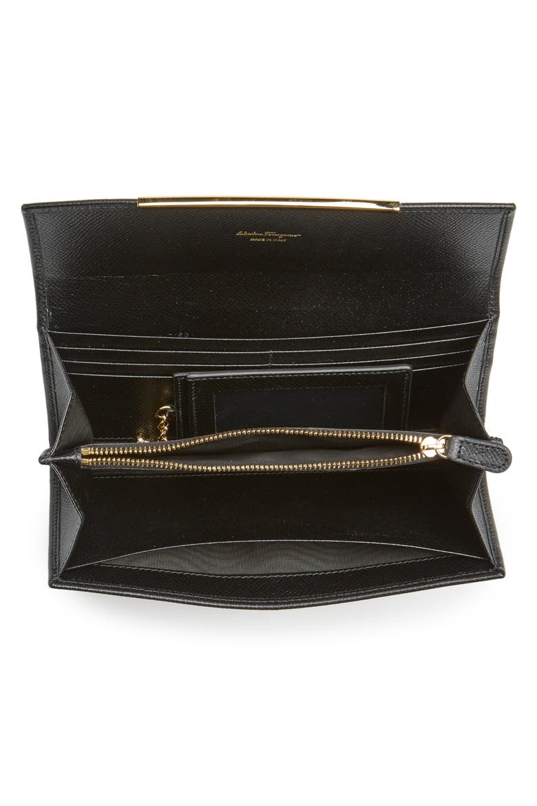 Icona Clip Continental Wallet, Alternate, color, NERO