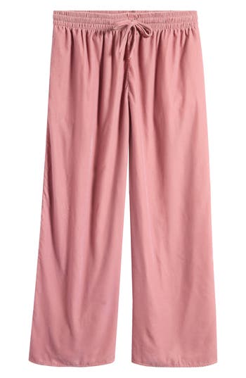 TOPSHOP TOPSHOP VELVET WIDE LEG SWEATPANTS