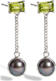 Awe Inspired Spellbound Molten Freshwater Pearl Drop Earrings