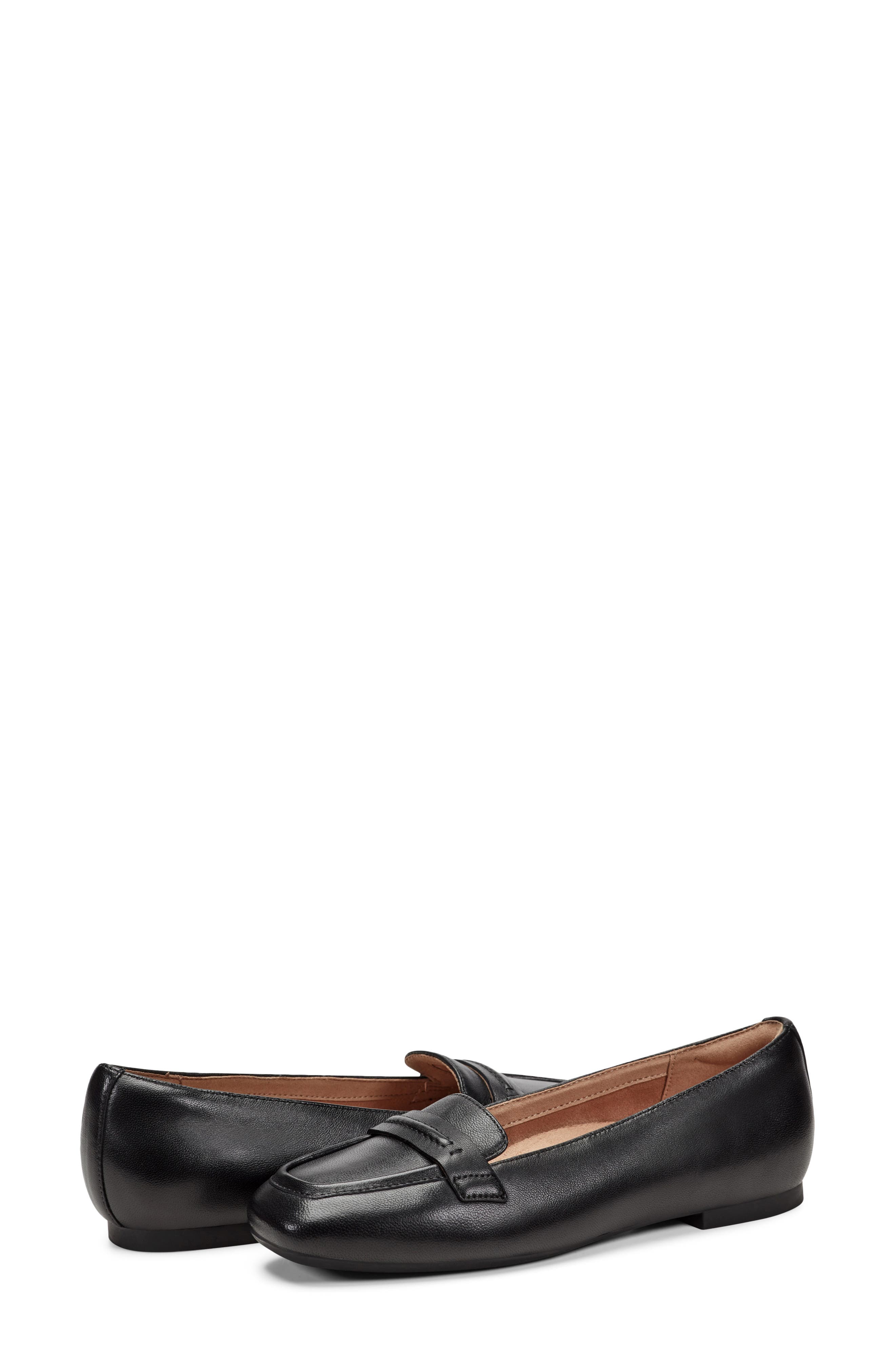 Easy Spirit Nadira Apron Toe Loafer, Alternate, color, Black