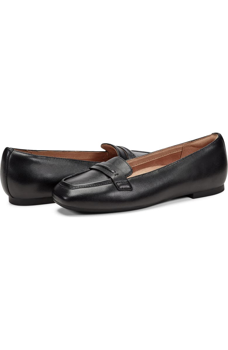 Easy Spirit Nadira Apron Toe Loafer, Alternate, color, Black