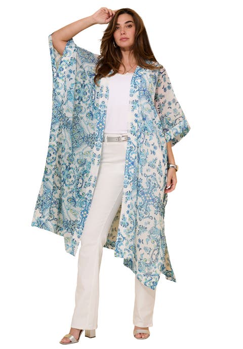 Plus Size Flowy Chiffon Duster