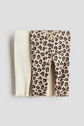 H&M 2-pack Ribbed Cotton Leggings