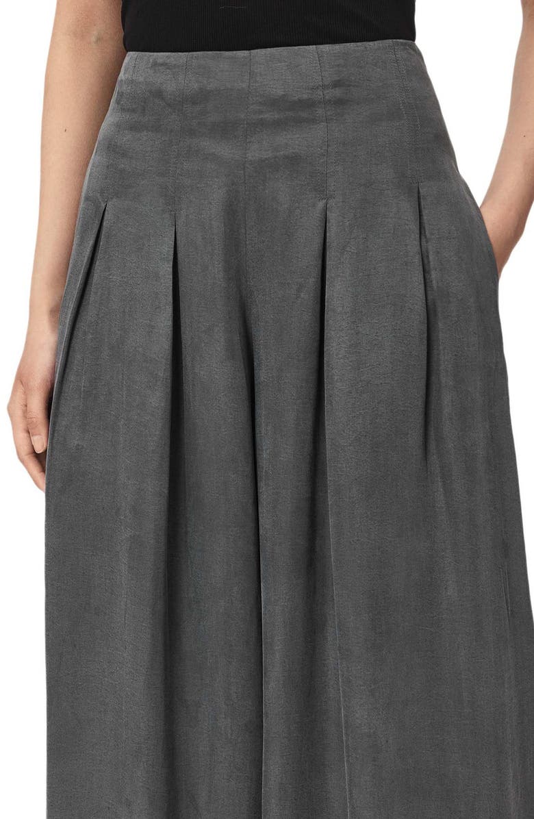 AllSaints Marrlo Wide Leg Pants, Alternate, color, Graphite Blue