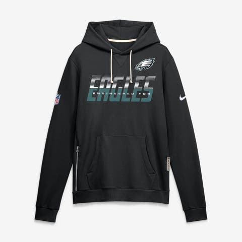Men's Nike Black Philadelphia Eagles Sideline Standard Issue Top Prospect Dri-FIT Hoodie