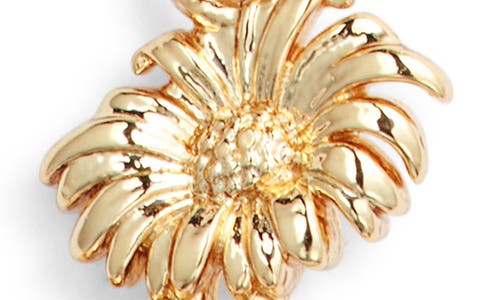 Set & Stones Daisy Pendant Necklace In Gold