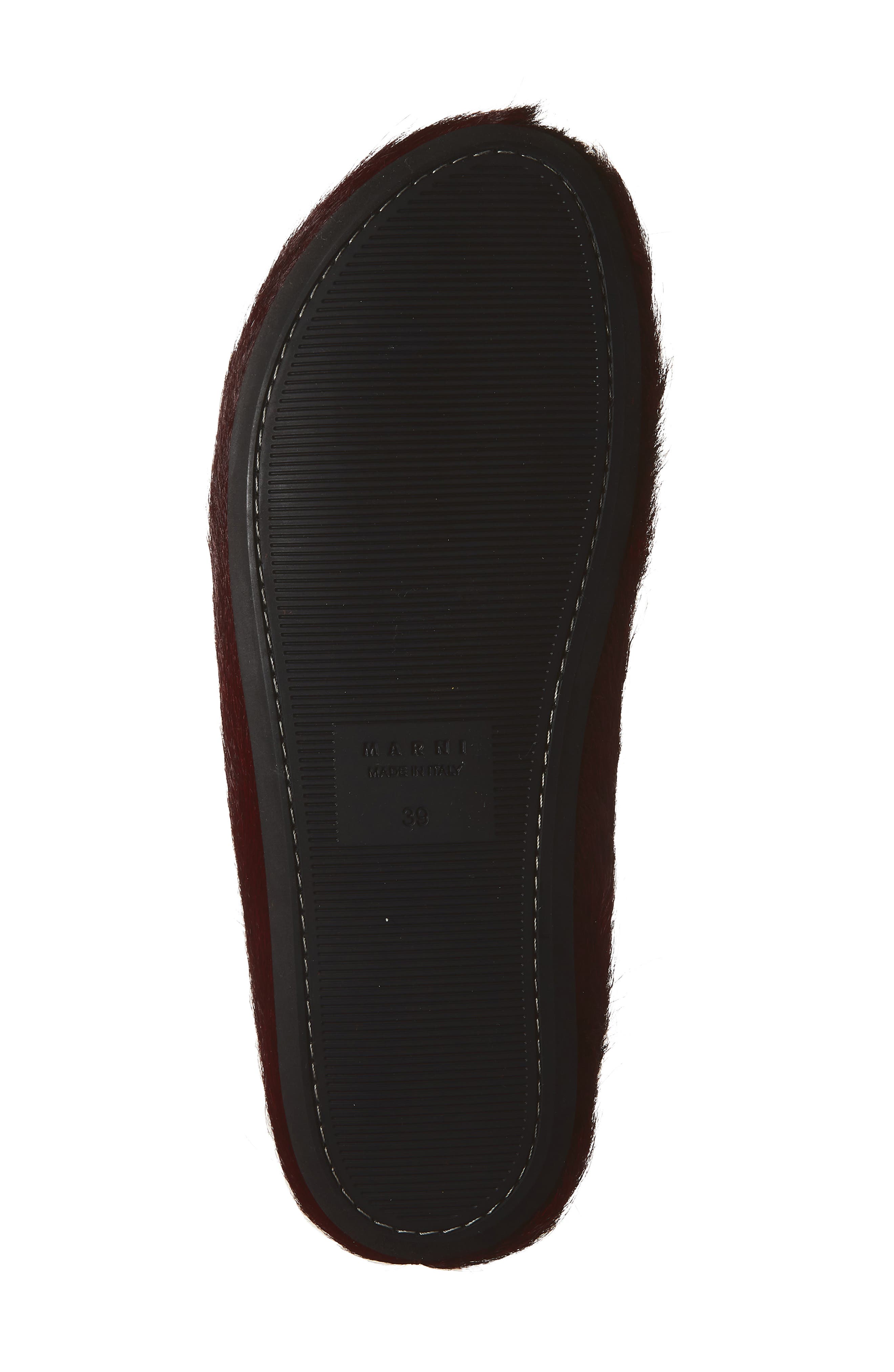 Fussbett Sabot Genuine Calf Hair Clog, Alternate, color, 00R81 WILD CHERRY