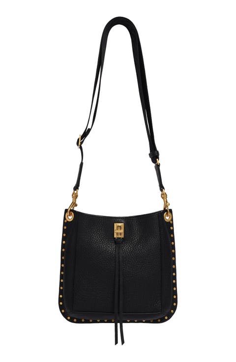 Darren Small Messenger Leather Crossbody Bag