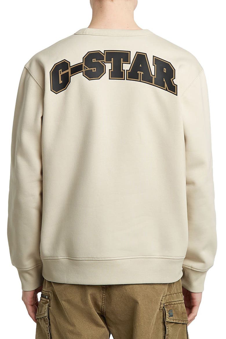 Running Dog Crewneck Sweatshirt, Alternate, color, WHITEBAIT