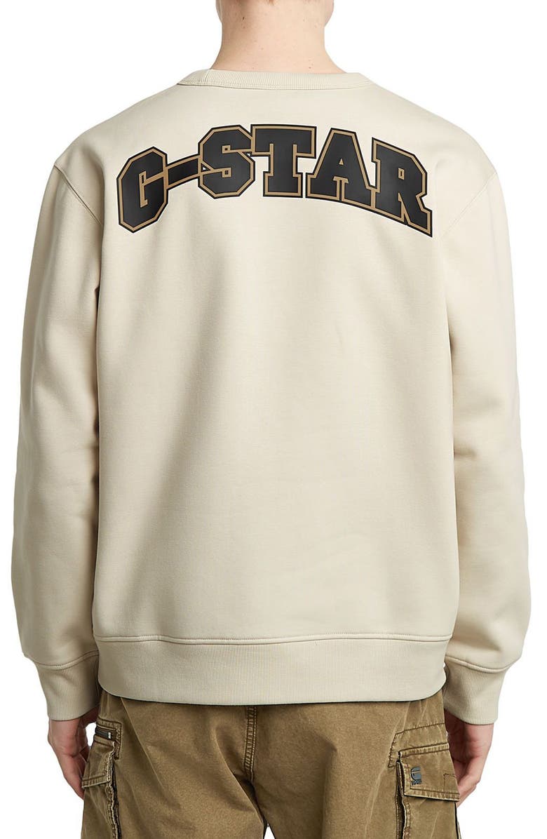 G-STAR Running Dog Crewneck Sweatshirt, Alternate, color, Whitebait