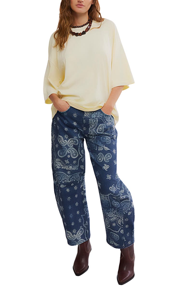 Free People WTF Perfect Oversize Cotton T-Shirt, Alternate, color, Perfect Flan