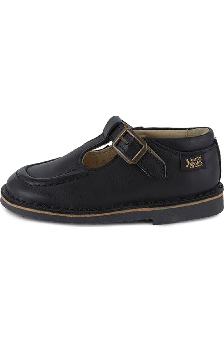 Young Soles Parker Kids T-Bar Shoe, Alternate, color, Black
