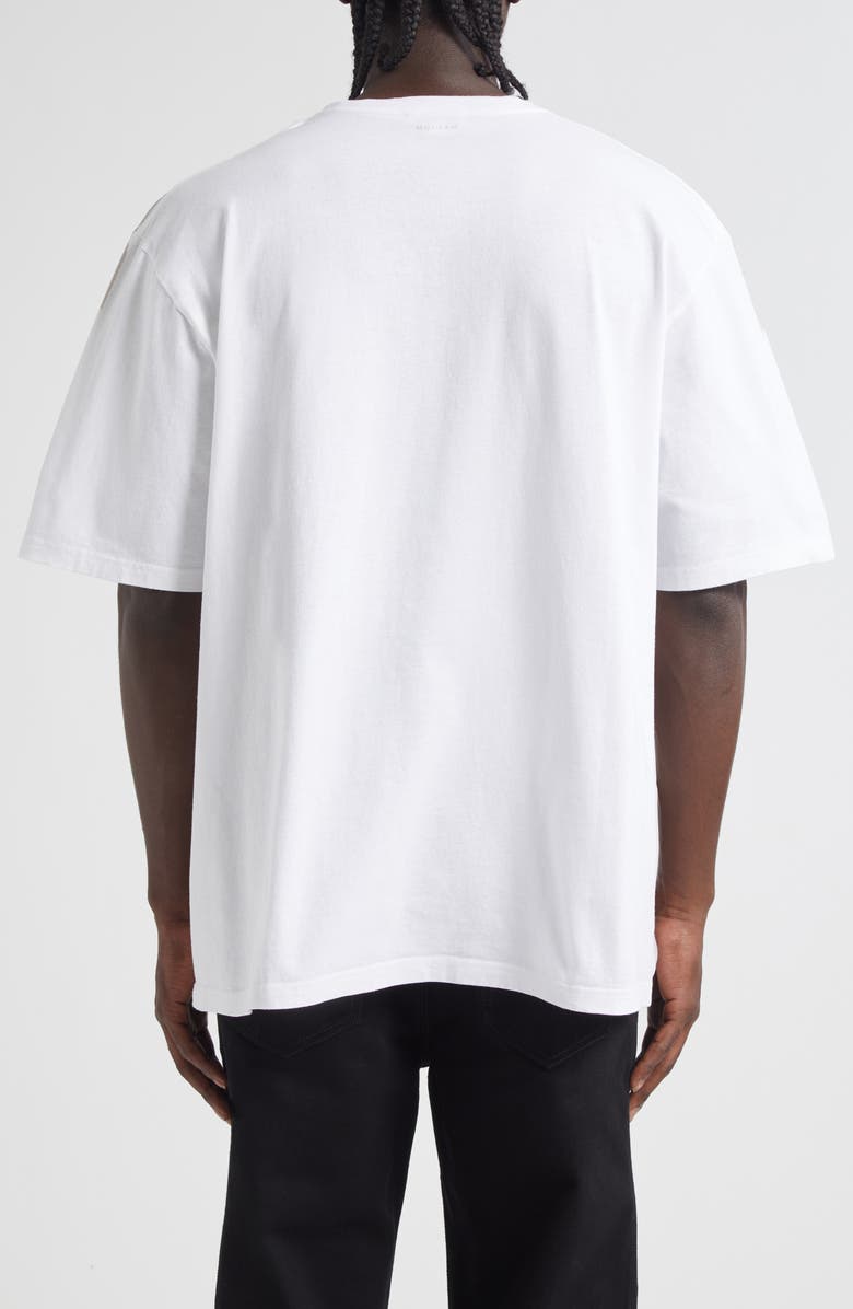 McQueen Skull Print Graphic T-Shirt, Alternate, color, White/ Stone