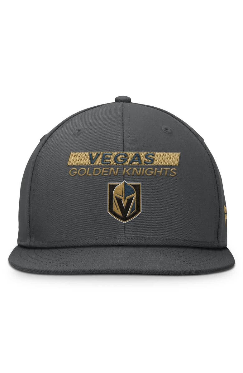 FANATICS Men's Fanatics Gray Vegas Golden Knights Authentic Pro Prime Snapback Hat, Alternate, color, Gray