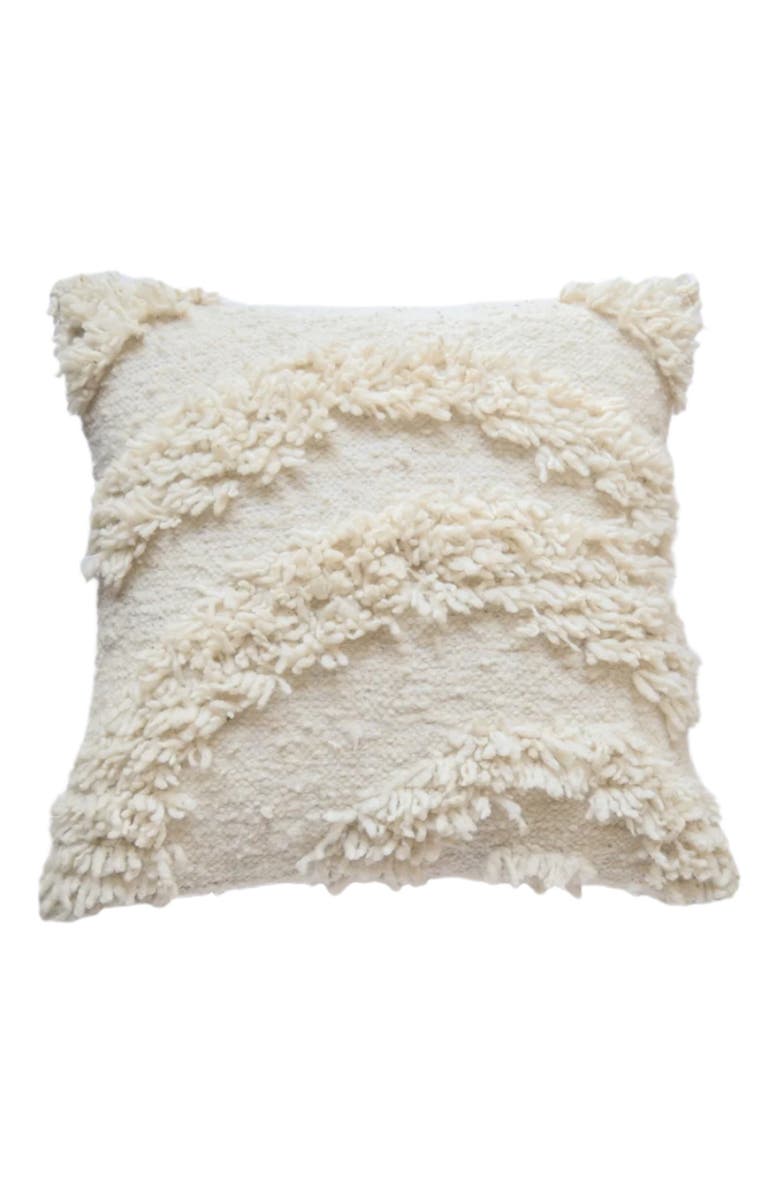 Meso Goods Miguel Wool Pillow Cover, Alternate, color, Cream