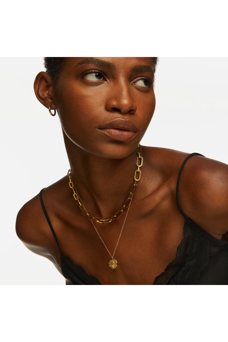Meg Necklace, Alternate, color, Gold