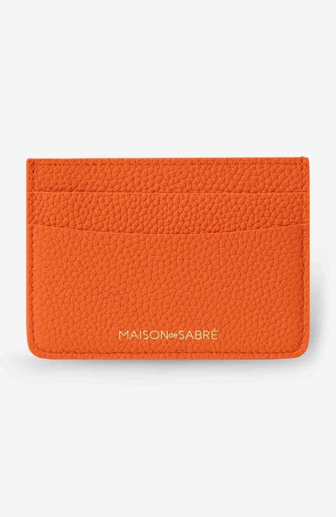 Orange wallet womens best sale